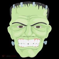 Halloween Frankenstein Head Terrifyingly Green Snarling Head Coffee Mug thumb 5