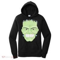 Halloween Frankenstein Head Terrifyingly Green Snarling Head Women's Hoodie thumb 0