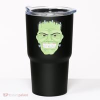Halloween Frankenstein Head Terrifyingly Green Snarling Head Tumbler thumb 0