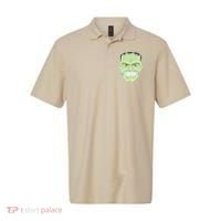 Halloween Frankenstein Head Terrifyingly Green Snarling Head Polo thumb 0