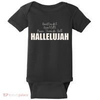 Hard Fought Heartfelt Been Through Hell Hallelujah Christian Baby Bodysuit thumb 0