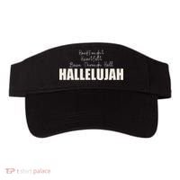 Hard Fought Heartfelt Been Through Hell Hallelujah Christian Visor thumb 0