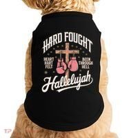 Hard Fought Hallelujah Praise Jesus Doggie Tank thumb 0