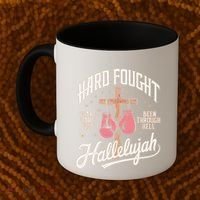 Hard Fought Hallelujah Praise Jesus Coffee Mug thumb 2