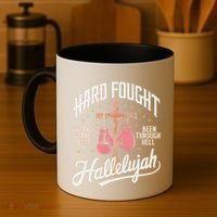Hard Fought Hallelujah Praise Jesus Coffee Mug thumb 4