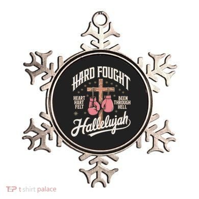 Hard Fought Hallelujah Praise Jesus Ornament