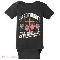 Hard Fought Hallelujah Praise Jesus Baby Bodysuit thumb 0