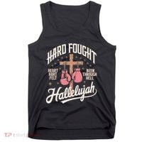 Hard Fought Hallelujah Praise Jesus Tank Top thumb 0