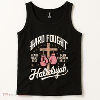 Hard Fought Hallelujah Praise Jesus Tank Top thumb 2