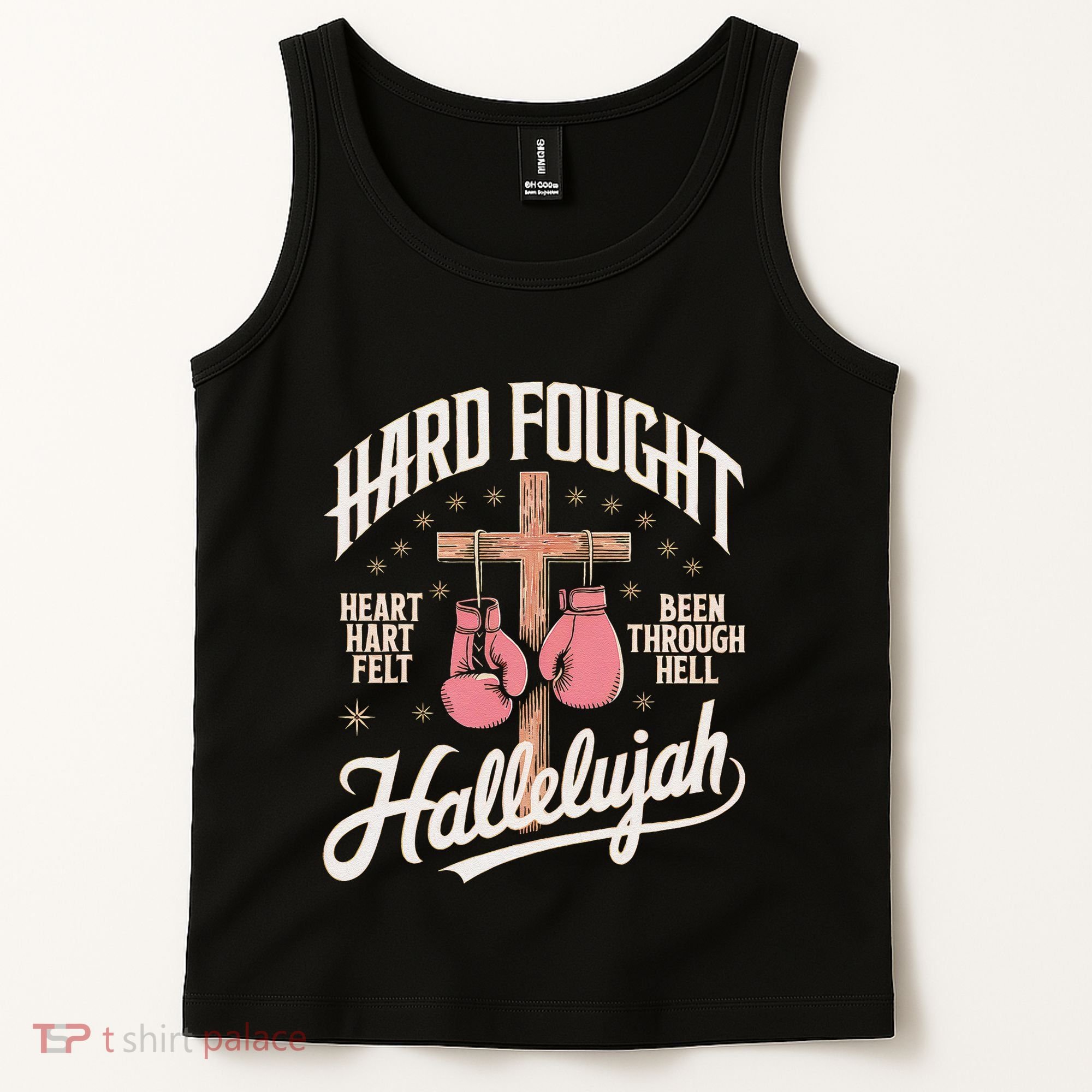 Hard Fought Hallelujah Praise Jesus Tank Top