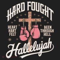 Hard Fought Hallelujah Praise Jesus Golf Towel thumb 3