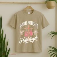Hard Fought Hallelujah Praise Jesus T-Shirt thumb 2