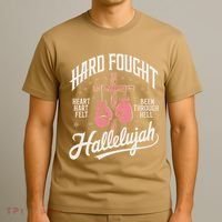 Hard Fought Hallelujah Praise Jesus T-Shirt thumb 3