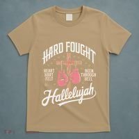 Hard Fought Hallelujah Praise Jesus T-Shirt thumb 5