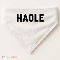 Haole Funny Hawaii White Hawaiian Pidgin Unisex USA-Made Doggie Bandana thumb 0