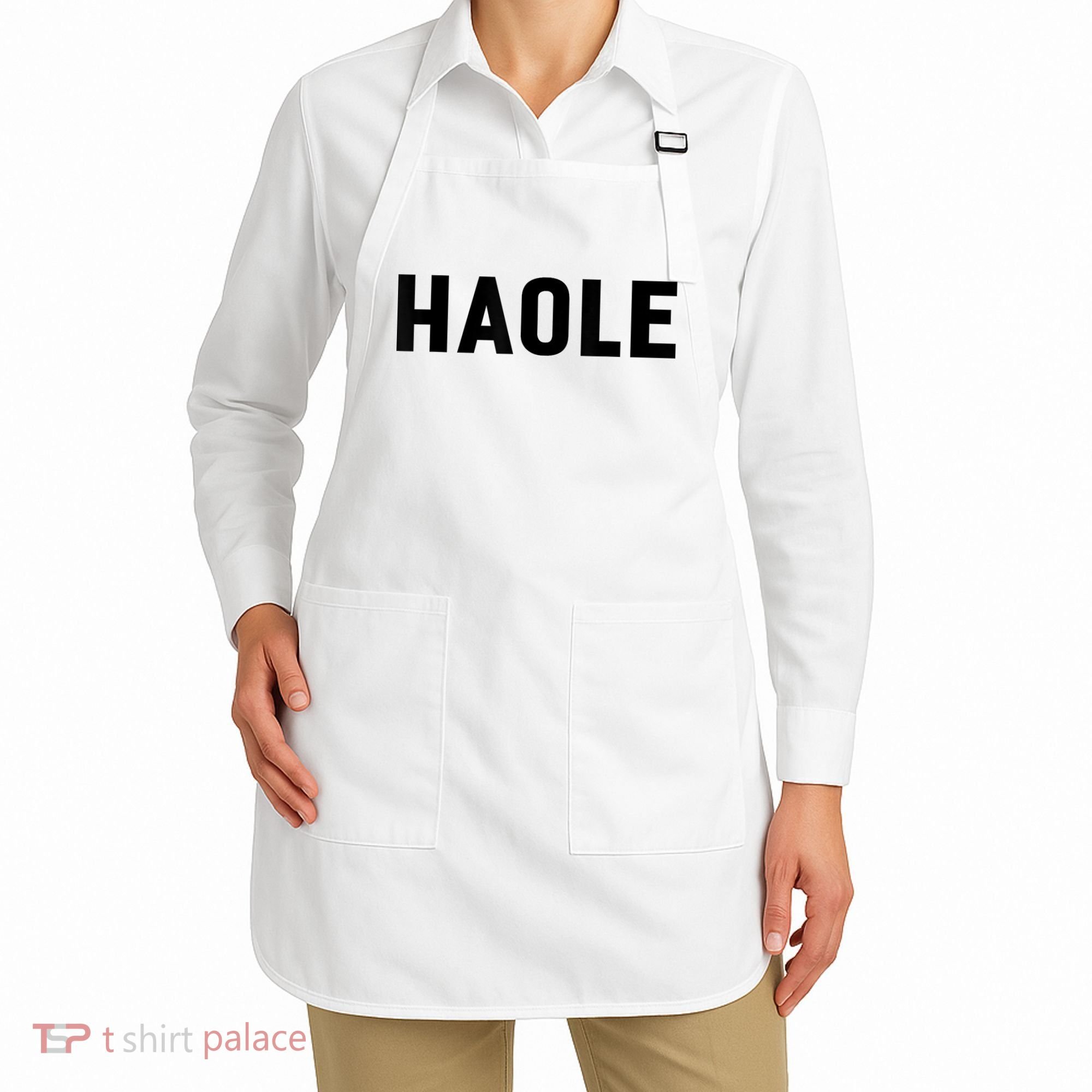 Haole Funny Hawaii White Hawaiian Pidgin Unisex Apron