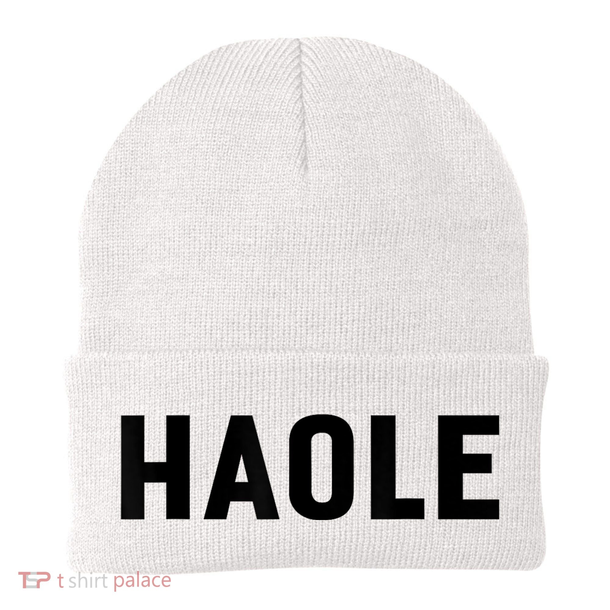 Haole Funny Hawaii White Hawaiian Pidgin Unisex Beanie