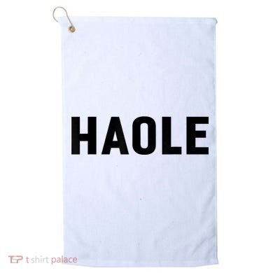 Haole Funny Hawaii White Hawaiian Pidgin Unisex Golf Towel