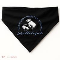 Hard Fought Heart Felt It Is Well Hallelujah USA-Made Doggie Bandana thumb 0
