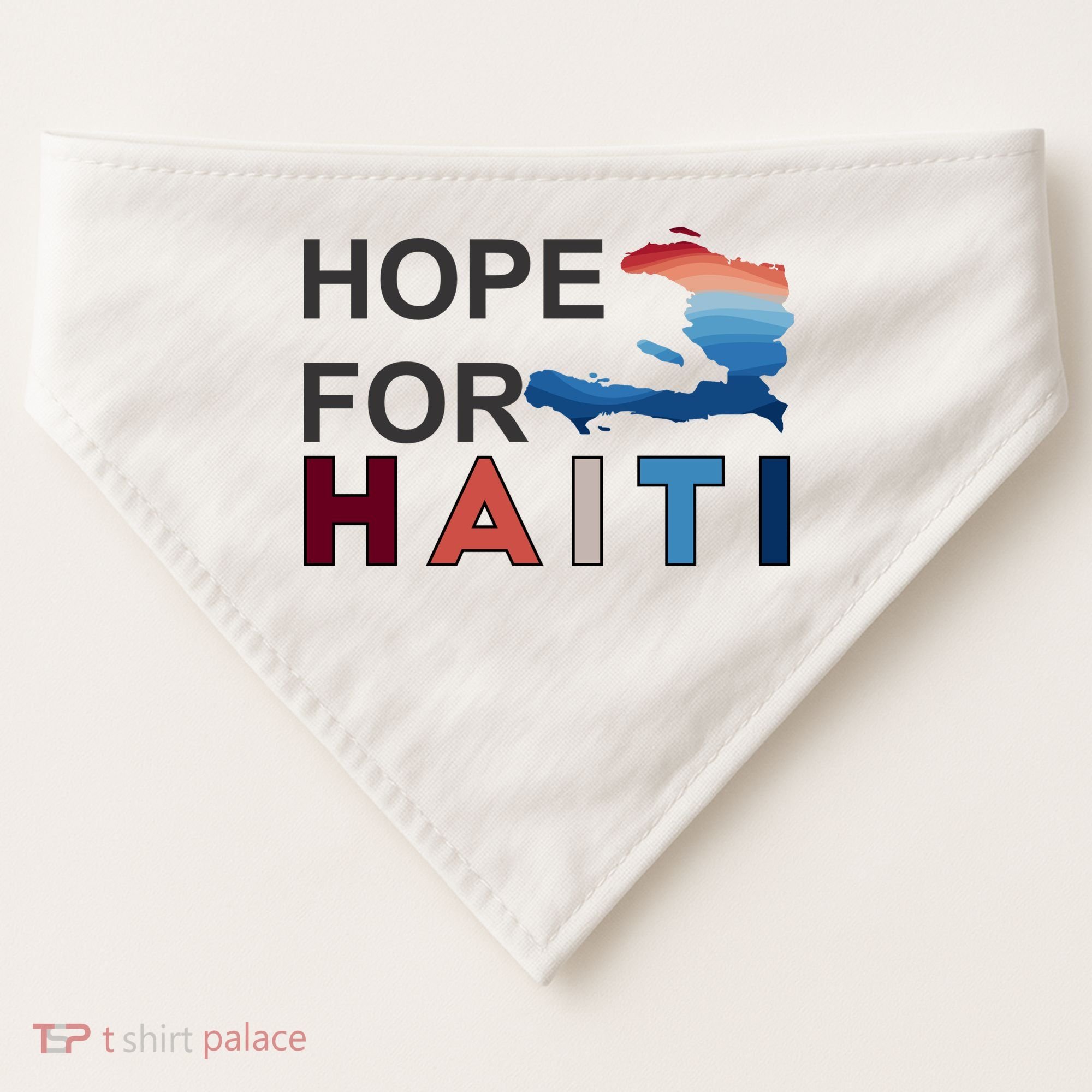 Hope For Haiti Earthquake Relief USA-Made Doggie Bandana