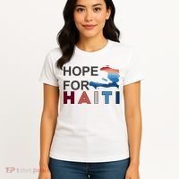 Hope For Haiti Earthquake Relief Women's T-Shirt thumb 4