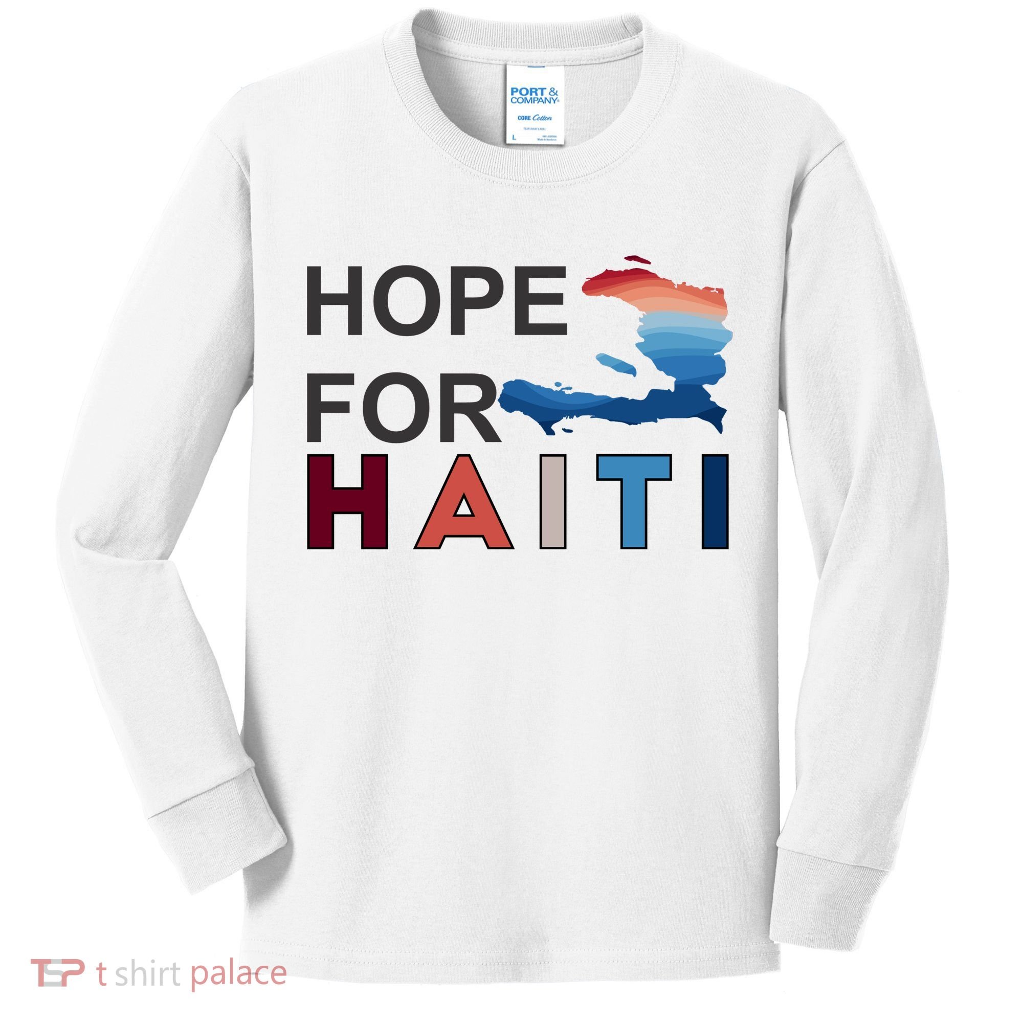 Hope For Haiti Earthquake Relief Kids Long Sleeve Shirt