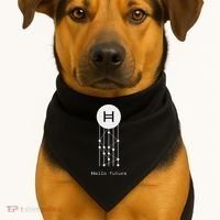 Hello Future Hbar Hedera Hashgraph Solana Kaspa Xrp Crypto USA-Made Doggie Bandana thumb 1
