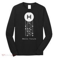Hello Future Hbar Hedera Hashgraph Solana Kaspa Xrp Crypto Long Sleeve Shirt thumb 0