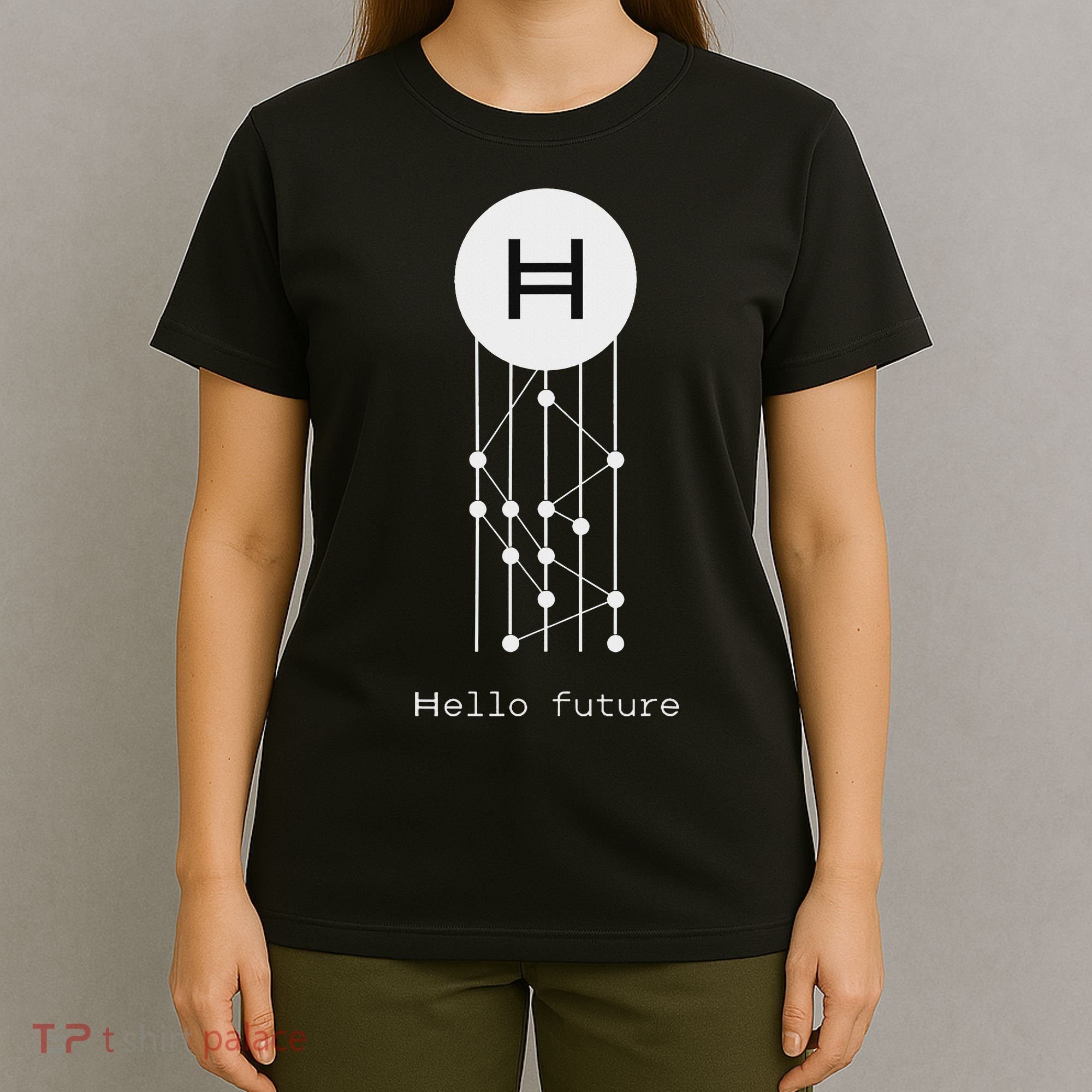 Hello Future Hbar Hedera Hashgraph Solana Kaspa Xrp Crypto T-Shirt