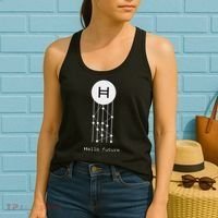 Hello Future Hbar Hedera Hashgraph Solana Kaspa Xrp Crypto Women's Tank Top thumb 2