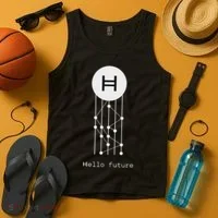 Hello Future Hbar Hedera Hashgraph Solana Kaspa Xrp Crypto Tank Top thumb 4