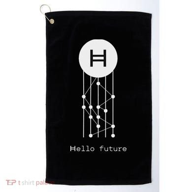 Hello Future Hbar Hedera Hashgraph Solana Kaspa Xrp Crypto Golf Towel