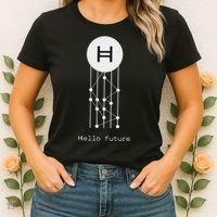 Hello Future Hbar Hedera Hashgraph Solana Kaspa Xrp Crypto Women's T-Shirt thumb 2