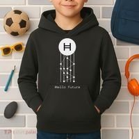 Hello Future Hbar Hedera Hashgraph Solana Kaspa Xrp Crypto Kids Hoodie thumb 2