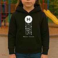 Hello Future Hbar Hedera Hashgraph Solana Kaspa Xrp Crypto Kids Hoodie thumb 3