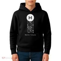 Hello Future Hbar Hedera Hashgraph Solana Kaspa Xrp Crypto Kids Hoodie thumb 4