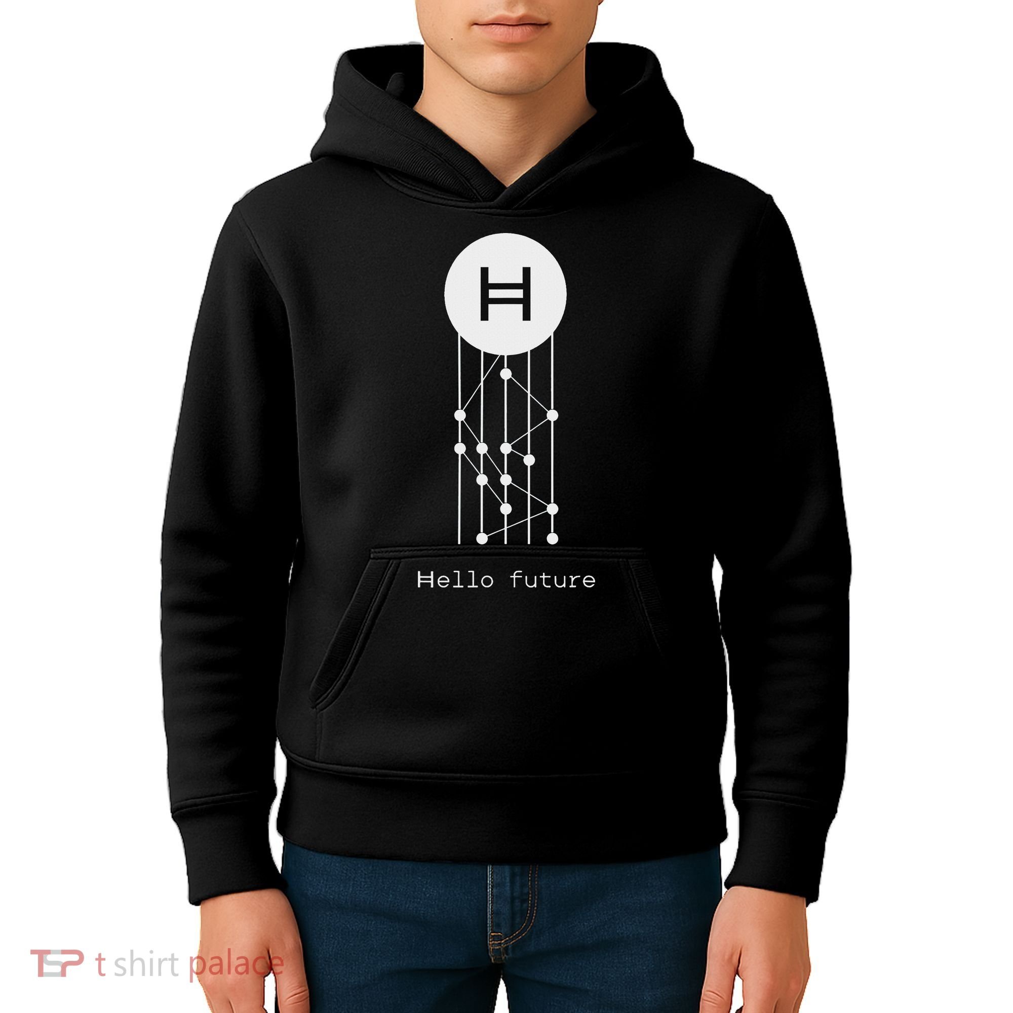 Hello Future Hbar Hedera Hashgraph Solana Kaspa Xrp Crypto Kids Hoodie