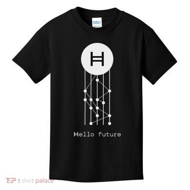 Hello Future Hbar Hedera Hashgraph Solana Kaspa Xrp Crypto Kids T-Shirt