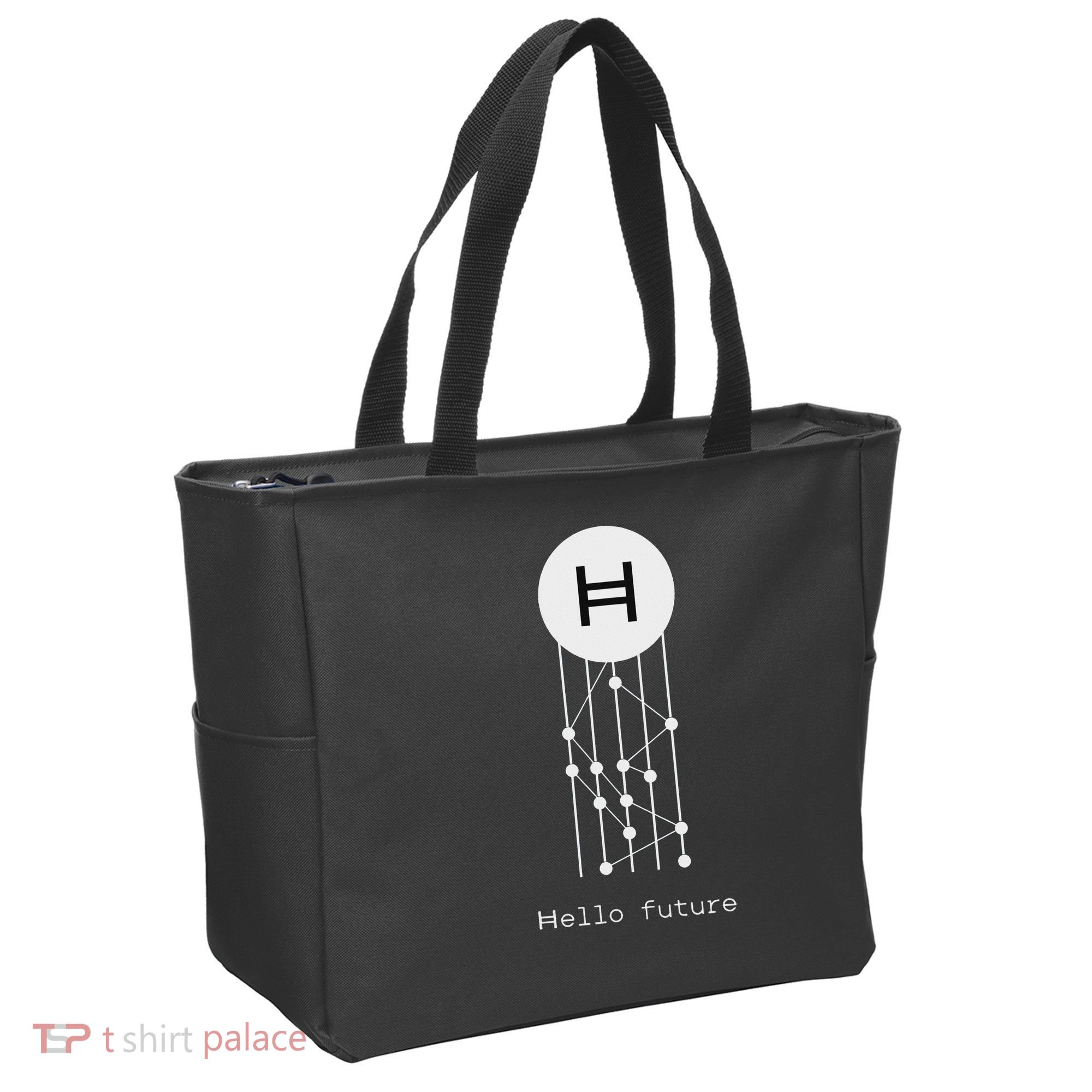 Hello Future Hbar Hedera Hashgraph Solana Kaspa Xrp Crypto Tote Bag