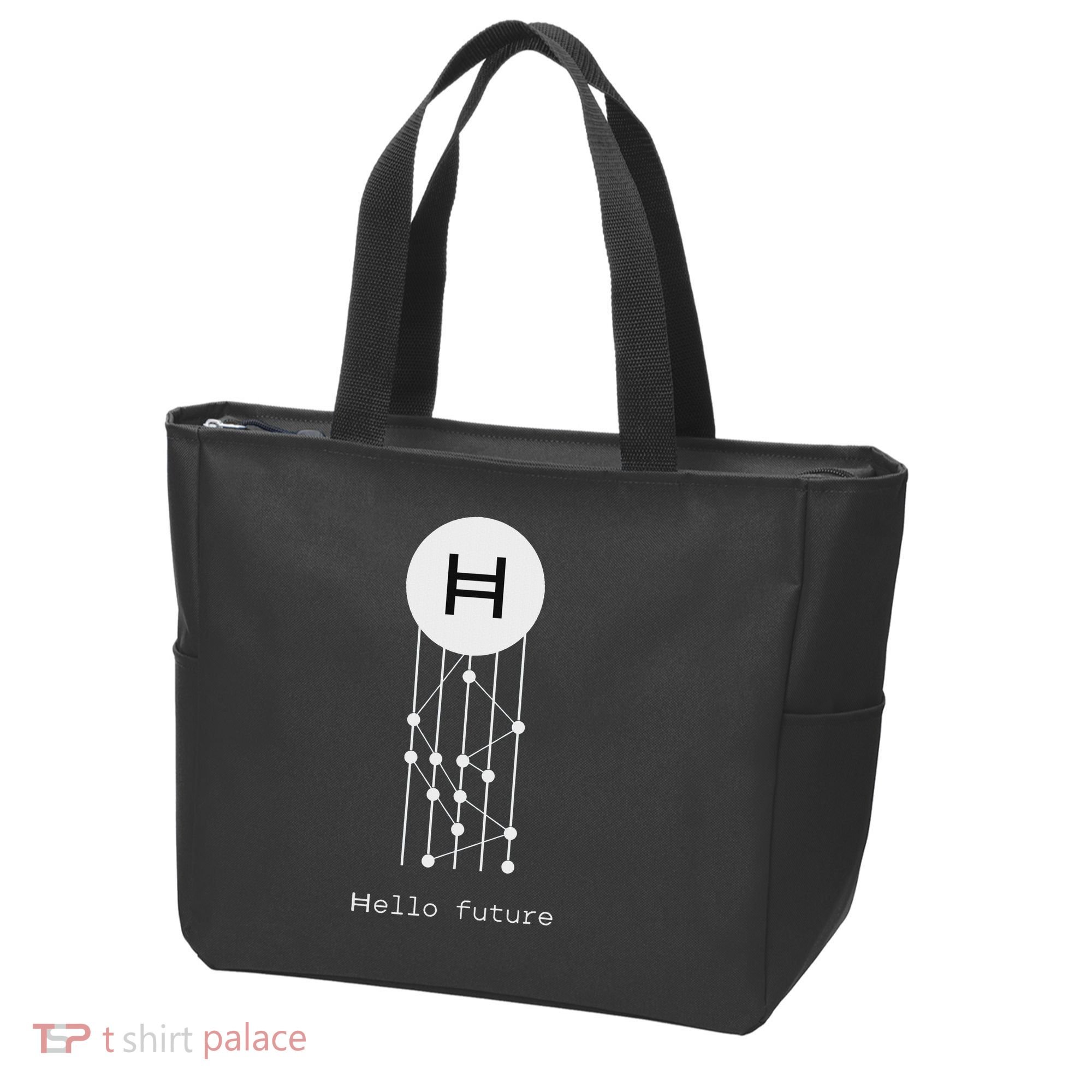 Hello Future Hbar Hedera Hashgraph Solana Kaspa Xrp Crypto Tote Bag