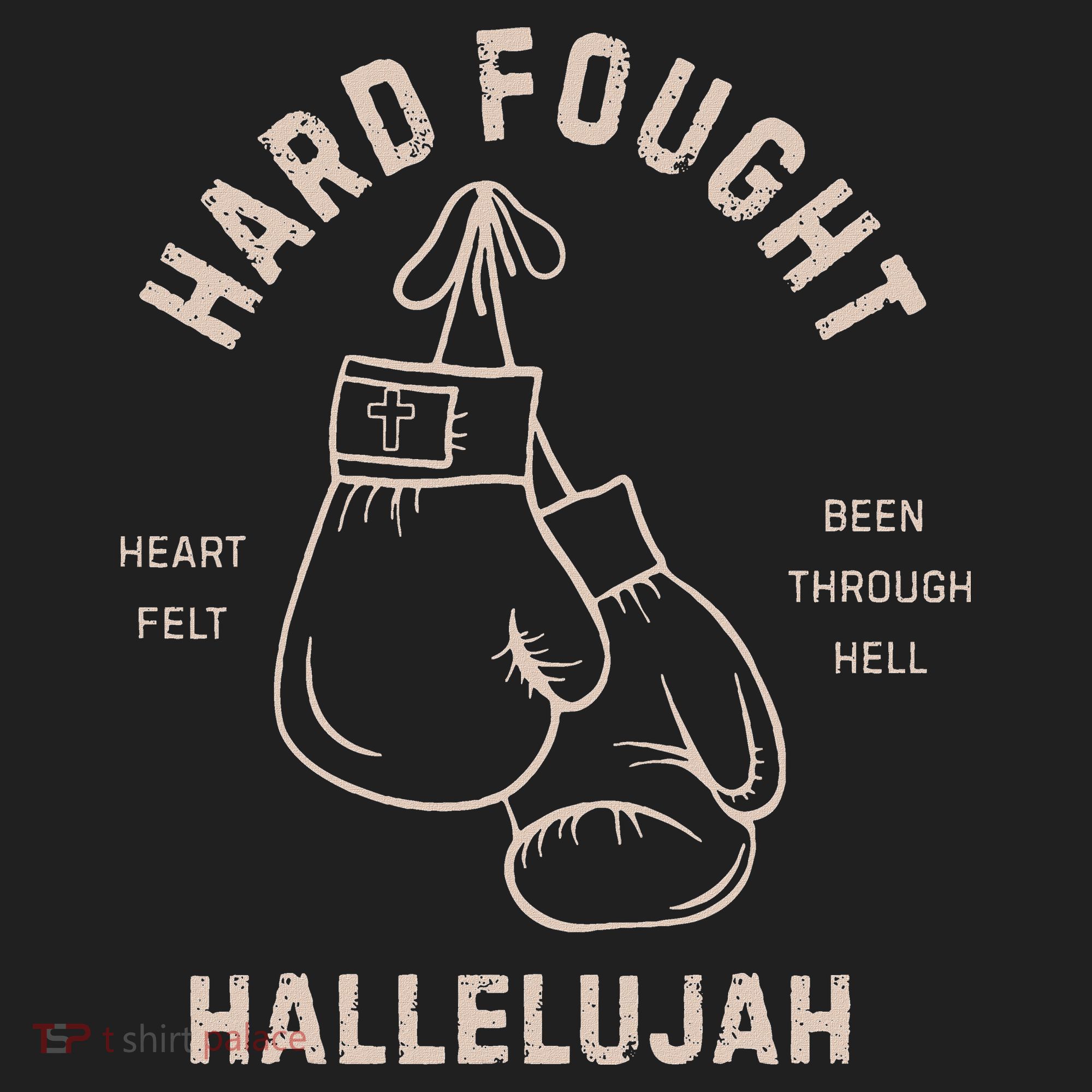 Hard Fought Heartfelt Been Through Hell Hallelujah Golf Towel