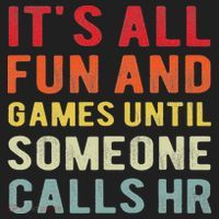 Hr Funny It's All Fun And Games Hr Quotes Human Resources Beanie thumb 2