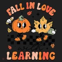 Halloween Fall In Love With Learning Thanksgiving Teacher Hat thumb 2