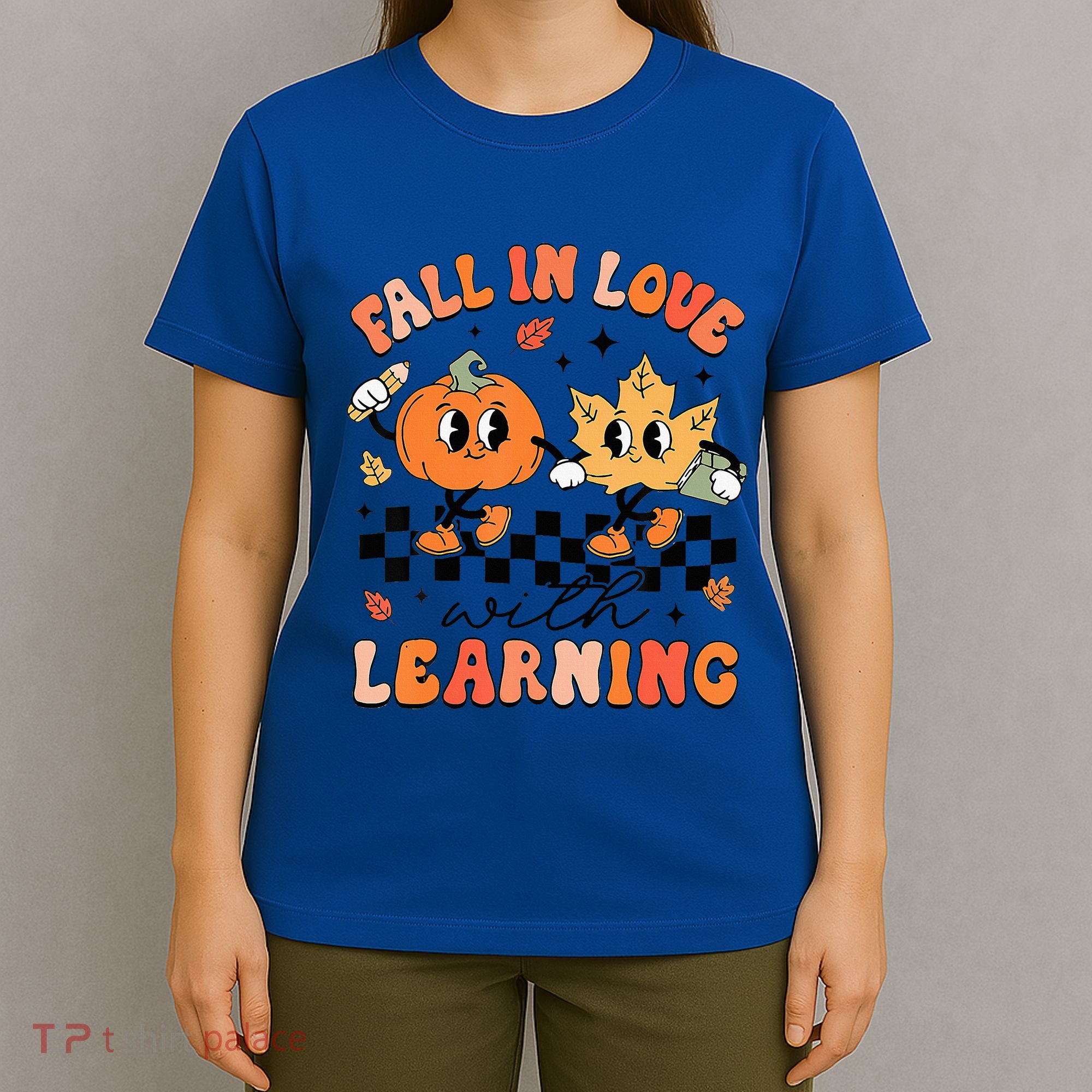 Halloween Fall In Love With Learning Thanksgiving Teacher T-Shirt