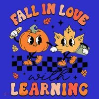 Halloween Fall In Love With Learning Thanksgiving Teacher T-Shirt thumb 7