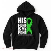 His Fight Is My Fight Traumatic Brain Injury Awareness Hoodie thumb 0
