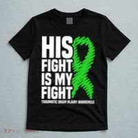 His Fight Is My Fight Traumatic Brain Injury Awareness T-Shirt thumb 5