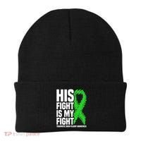 His Fight Is My Fight Traumatic Brain Injury Awareness Beanie thumb 0
