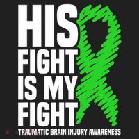 His Fight Is My Fight Traumatic Brain Injury Awareness Beanie thumb 2