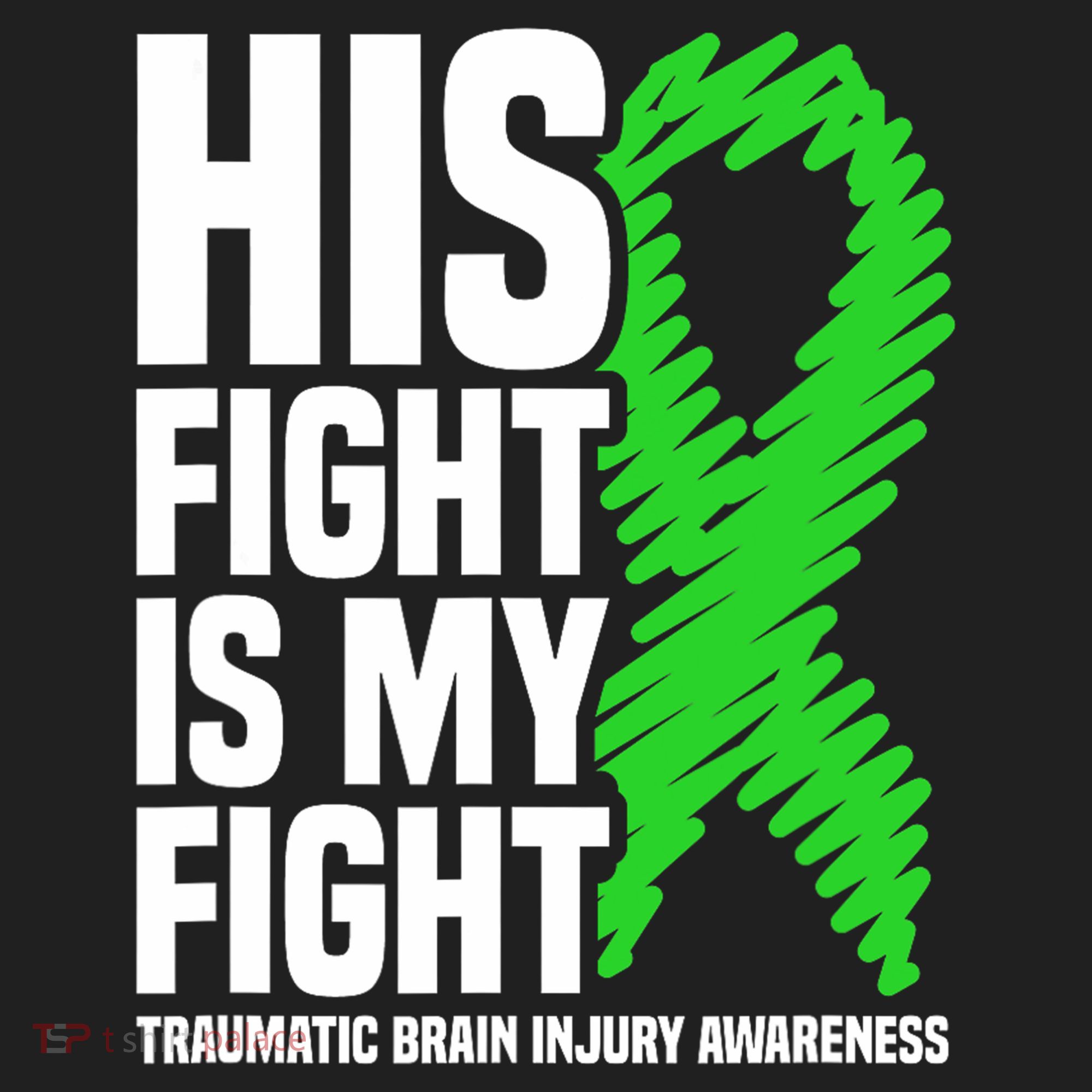 His Fight Is My Fight Traumatic Brain Injury Awareness Beanie